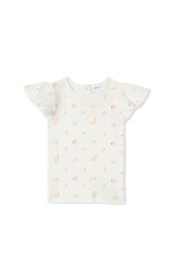 Milky Posy Rib Tee-tops-Bambini