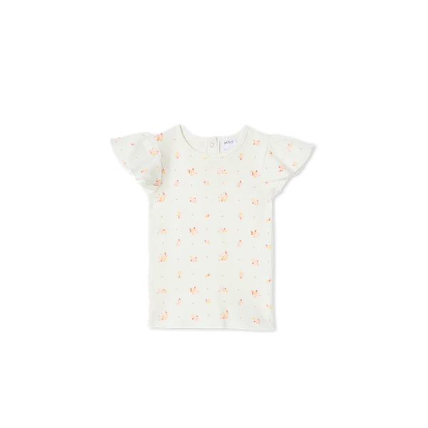 Milky Posy Rib Tee