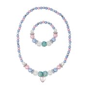 Pink Poppy Ice Princess Pearl Necklace-Bracelet Set-jewellery-Bambini