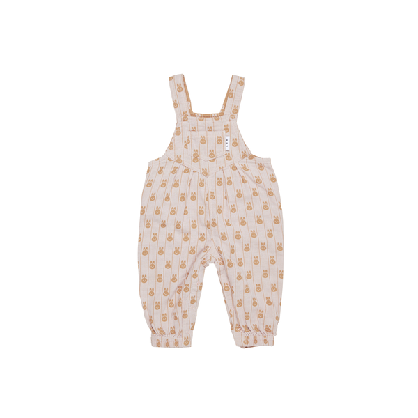 Huxbaby Bunny Stripe Reversible Overalls