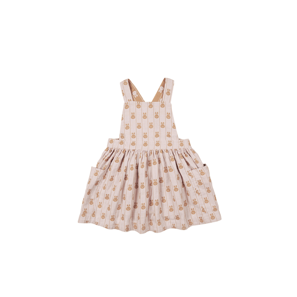 Huxbaby Bunny Stripe Reversible Pinafore