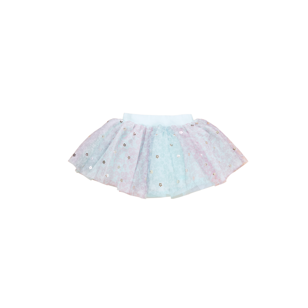 Huxbaby Rainbow Flower Tulle Skirt