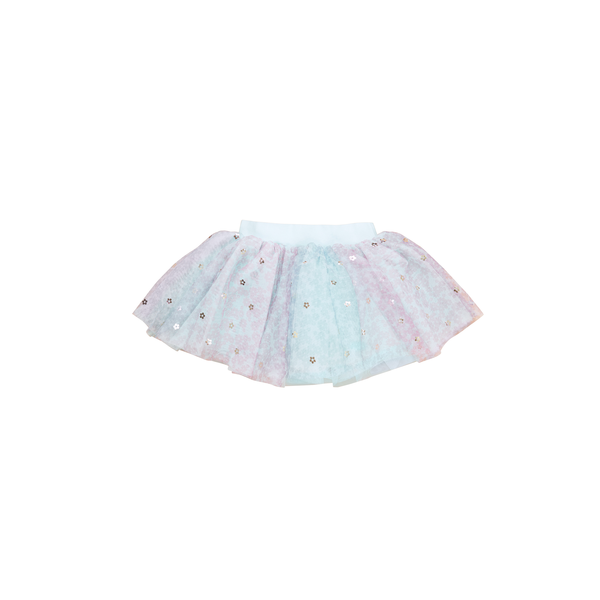 Huxbaby Rainbow Flower Tulle Skirt