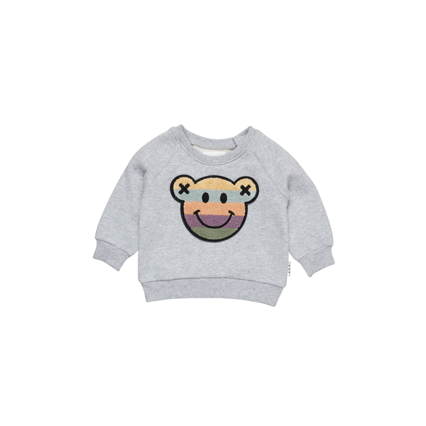 Huxbaby Rainbow Smile Bear Sweatshirt