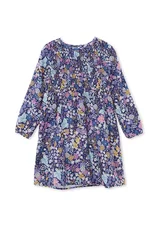 Milky Winter Bouquet Shirred Dress-dresses-and-skirts-Bambini