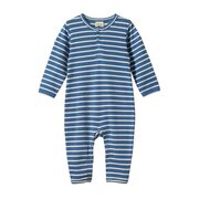 Nature Baby Henley Pyjama Suit-bodysuits-and-rompers-Bambini