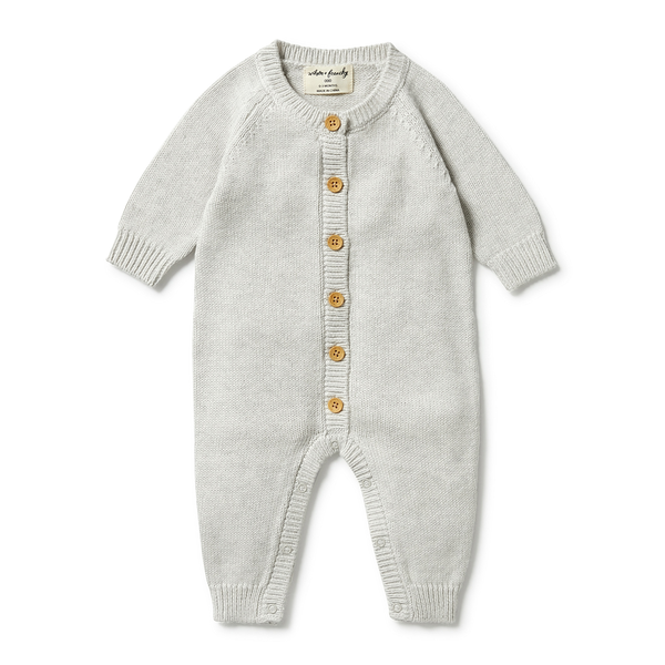 Wilson & Frenchy Button Knit Growsuit