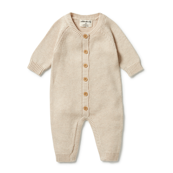 Wilson & Frenchy Button Knit Growsuit