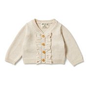 Wilson & Frenchy Ruffle Knit Cardigan-tops-Bambini