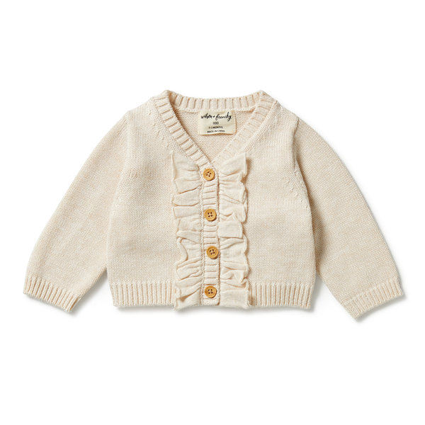 Wilson & Frenchy Ruffle Knit Cardigan