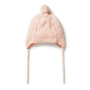 Wilson & Frenchy Cable Knit Bonnet-hats-and-sunglasses-Bambini