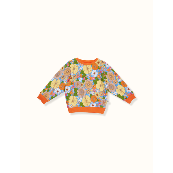 Goldie + Ace Floral Relaxed Sweater