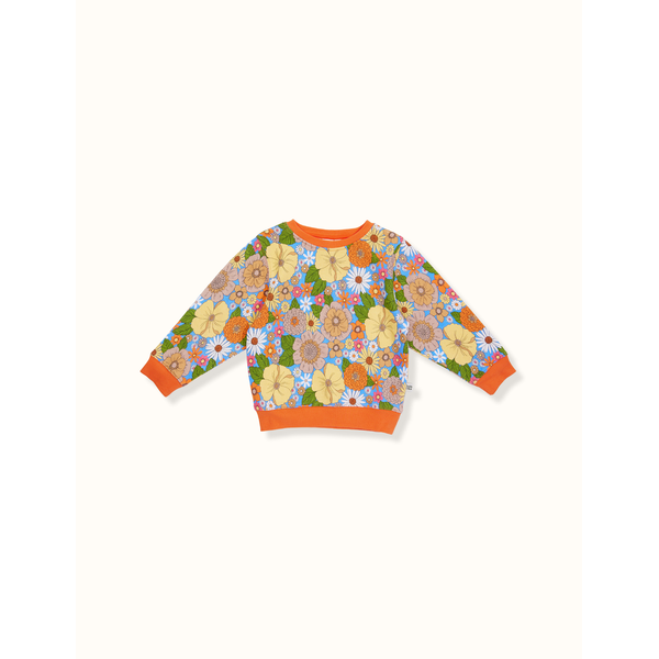 Goldie + Ace Floral Relaxed Sweater