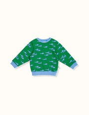 Goldie + Ace Sharks Relaxed Sweater-tops-Bambini