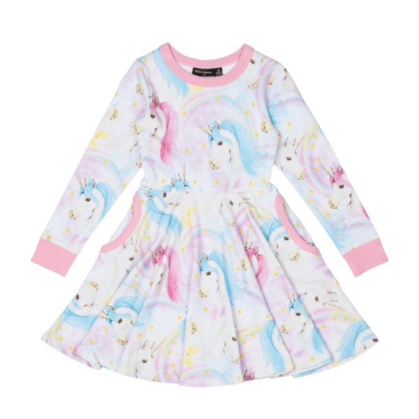 Rock Your Kid Fantasia LS Waisted Dress