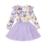 Rock Your Kid Lilac Florals LS Circus Dress
