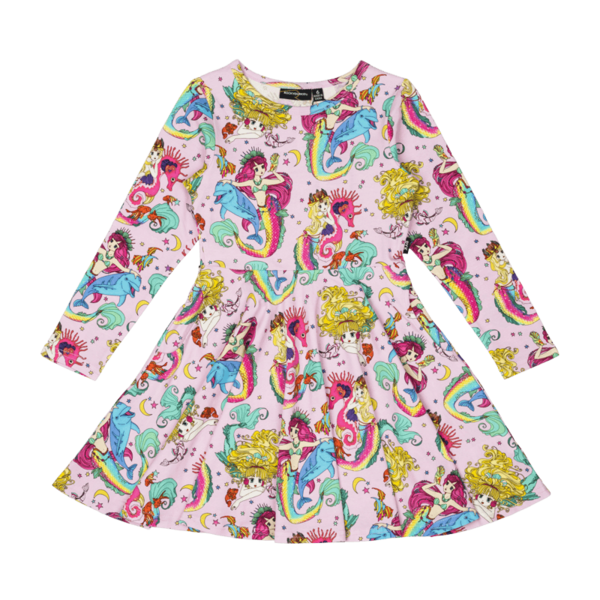 Rock Your Kid Mermaids Waisted Dress