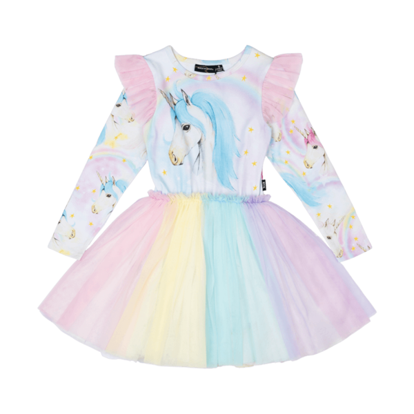 Rock Your Kid Unicorn LS Circus Dress