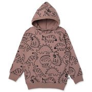 Minti Sketched Dinos Hood-tops-Bambini