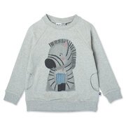 Minti Milkshake Zebra Furry Crew-tops-Bambini