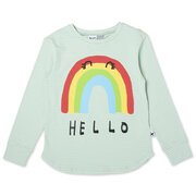 Minti Hello Bye Rainbow Tee-tops-Bambini
