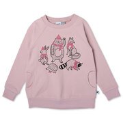 Minti Warm Forest Friends Furry Crew-tops-Bambini