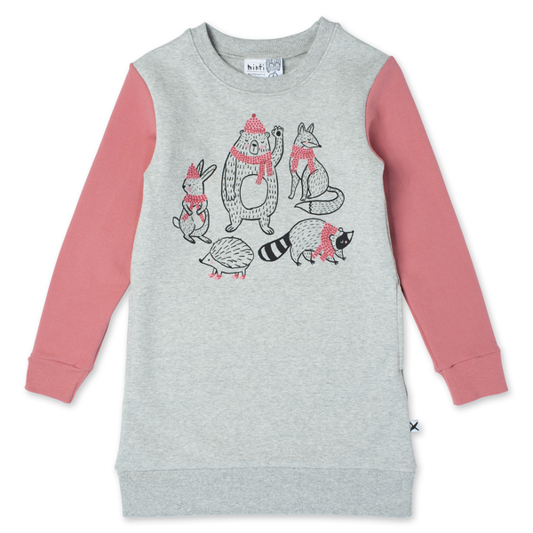 Minti Warm Forest Friends Furry Dress