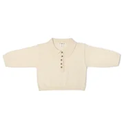 Grown Collar Long Sleeve Tee-tops-Bambini
