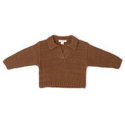Grown Collar Pull Over-tops-Bambini