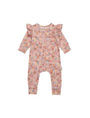 Huxbaby Flower Bear Zip Romper-bodysuits-and-rompers-Bambini