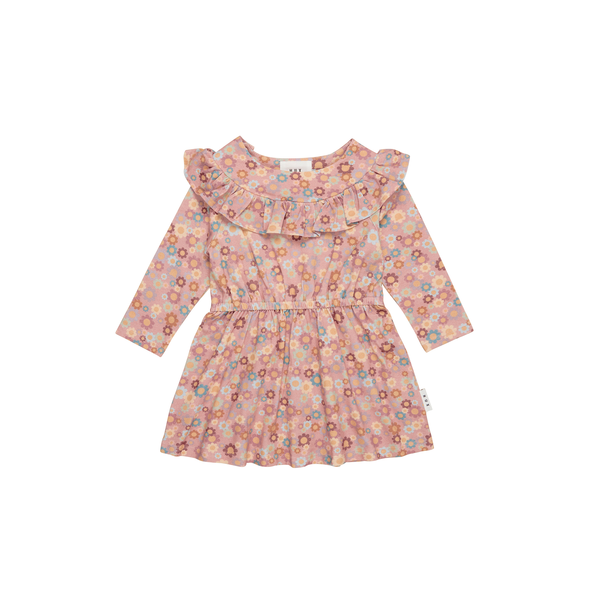 Huxbaby Rainbow Flower Bear Dress