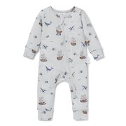 Aster & Oak Whale Zip Romper-bodysuits-and-rompers-Bambini