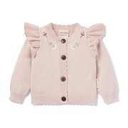 Aster & Oak Ruffle Knit Cardigan-jackets-and-cardigans-Bambini
