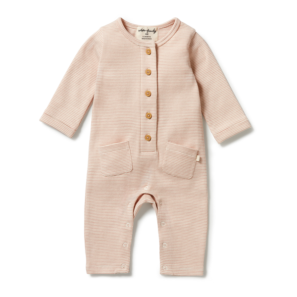 Wilson & Frenchy Stripe Slouch Growsuit