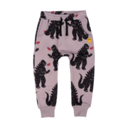 Rock Your Kid Godzilla Fire Trackpants-pants-and-shorts-Bambini
