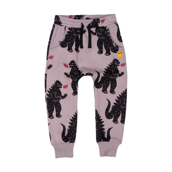 Rock Your Kid Godzilla Fire Trackpants