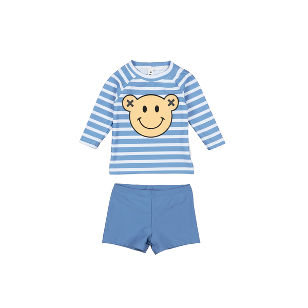 Huxbaby Smile Bear Stripe Swim Set