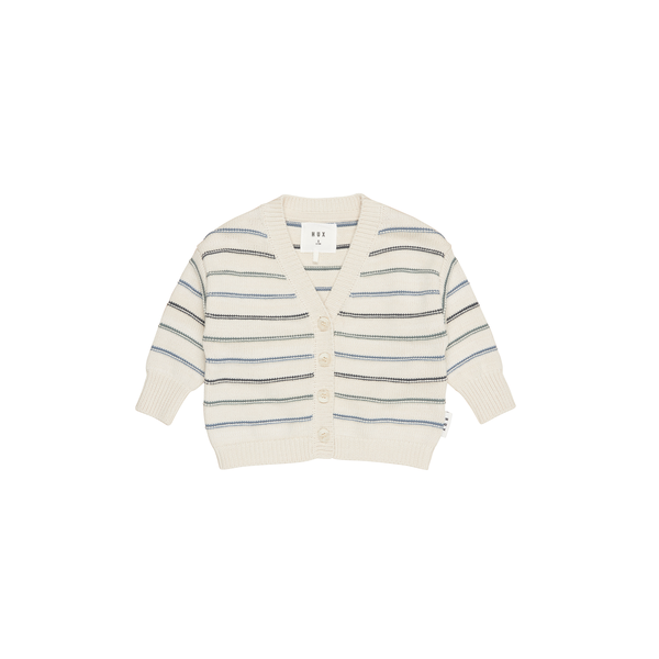 Huxbaby Lake Stripe Boxy Cardi