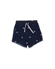 Radicool Hearts Denim Short-pants-and-shorts-Bambini
