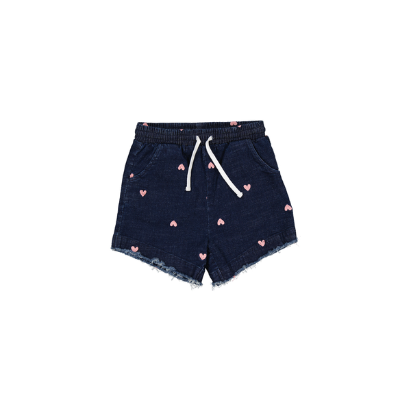 Radicool Hearts Denim Short