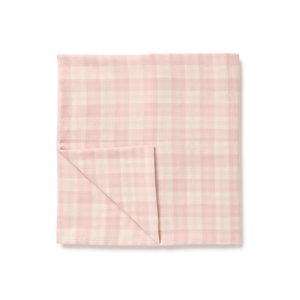 Aster & Oak Gingham Muslin Wrap