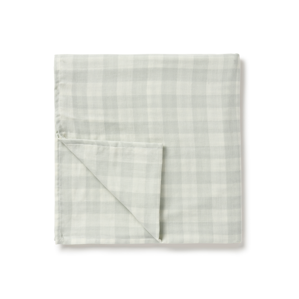 Aster & Oak Gingham Muslin Wrap
