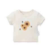 Aster & Oak Sunflower Print Tee-tops-Bambini