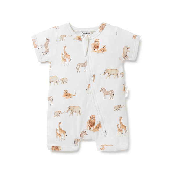 Aster & Oak Savanna Zip Romper