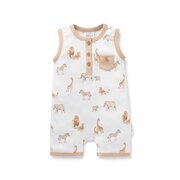 Aster & Oak Savanna Henley Romper-bodysuits-and-rompers-Bambini