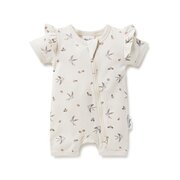 Aster & Oak Swallow Zip Romper-bodysuits-and-rompers-Bambini