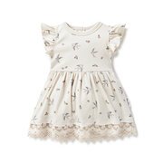 Aster & Oak Swallow Lace Ruffle Dress-dresses-and-skirts-Bambini