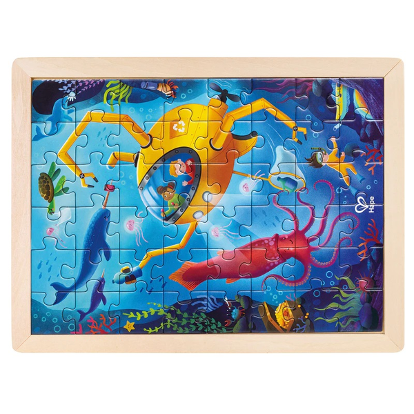 Hape Double Sided Ocean Rescue Colour Puzzle 