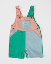 Goldie + Ace Burton Colour Block Denim Overalls-jumpsuits-and-overalls-Bambini