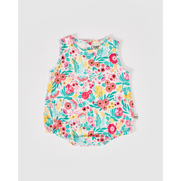 Goldie + Ace Native Botanical Bubble Romper